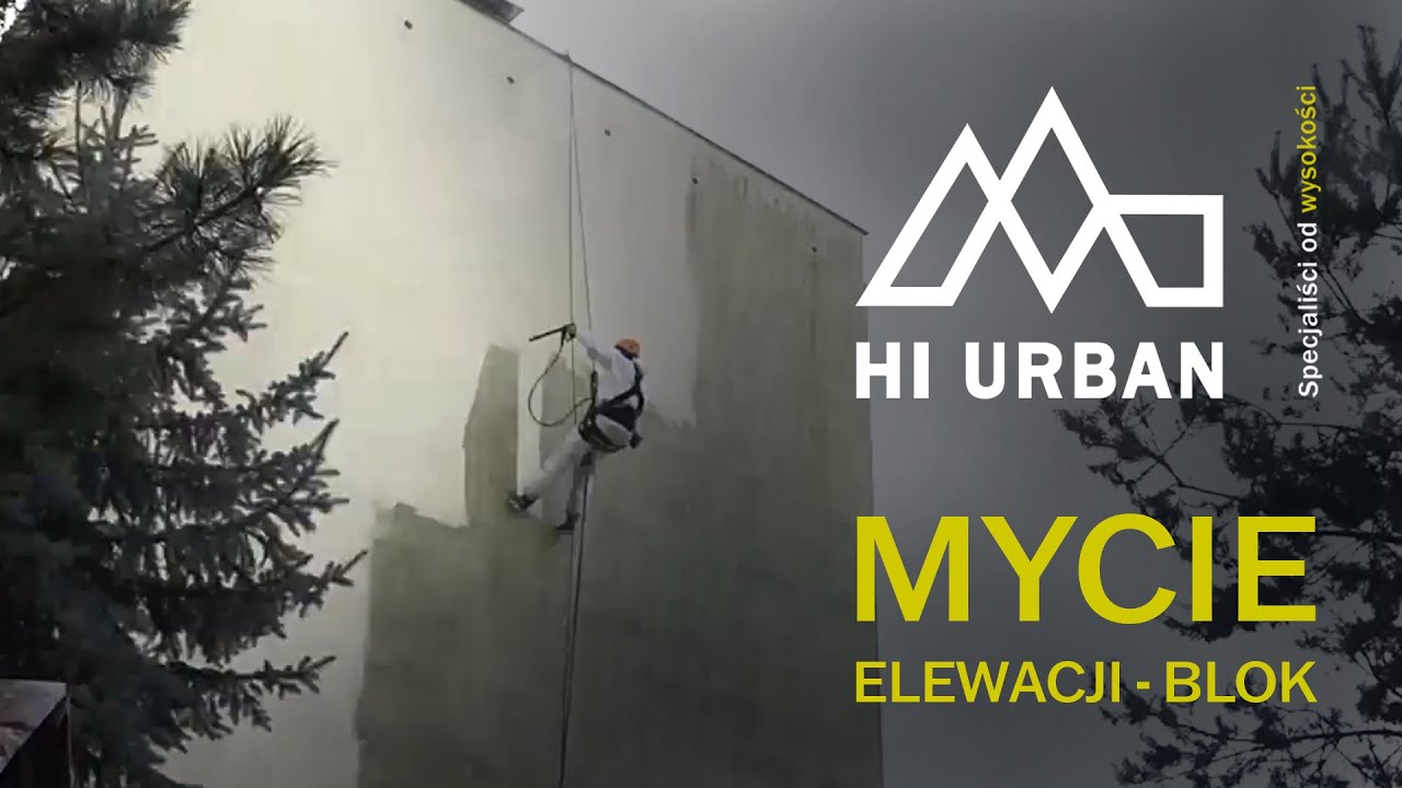 HI URBAN Mycie elewacji blok